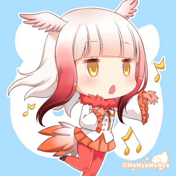 japanese crested ibis (kemono friends) drawn by shibi