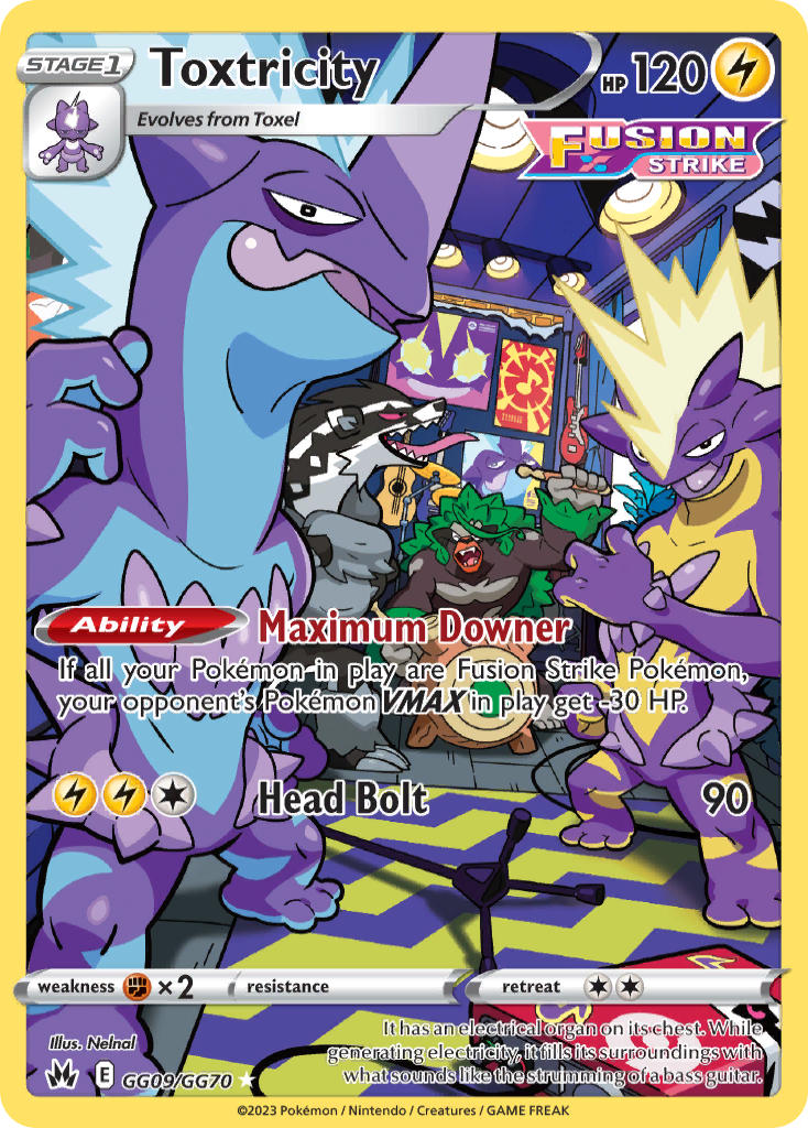 toxtricity, rillaboom, obstagoon, and toxel (pokemon and 1 more) drawn by nelnal