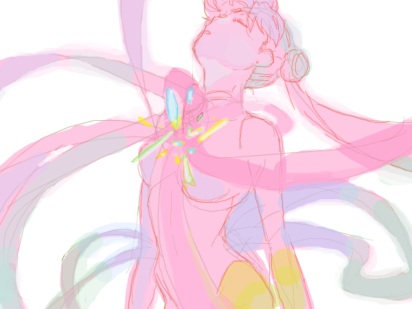 tsukino usagi and sailor moon (bishoujo senshi sailor moon) drawn by tan_tan_tanuki