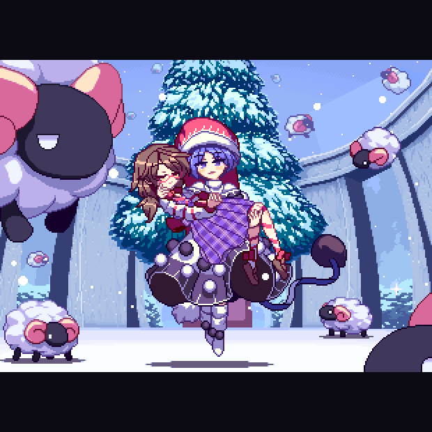 doremy sweet and usami sumireko (touhou and 1 more) drawn by migel_futoshi