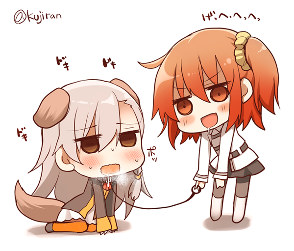 fujimaru ritsuka and olga marie animusphere (fate and 1 more) drawn by kujiran