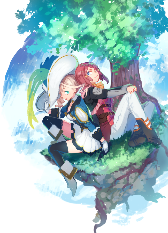 alisha diphda and rose (tales of and 1 more) drawn by p-nekor