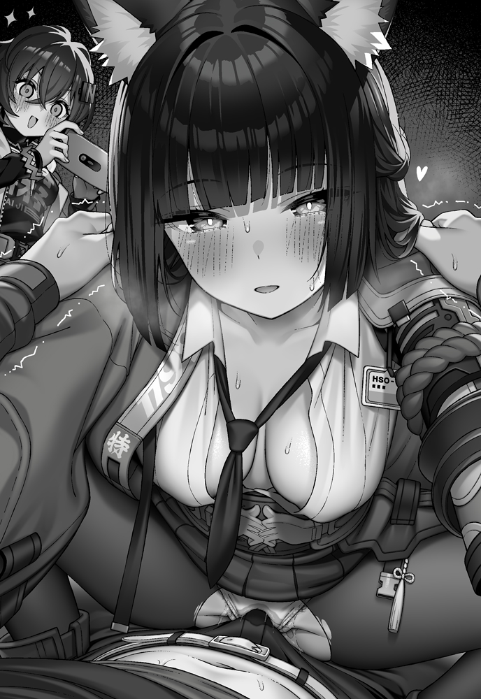 hoshimi miyabi, belle, and wise (zenless zone zero) drawn by tatsuya_(s6pillars)