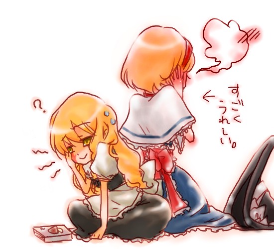 kirisame marisa and alice margatroid (touhou) drawn by aria_(opera)