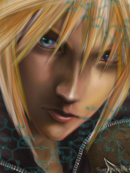cloud strife (final fantasy and 2 more) drawn by sou_igarashi