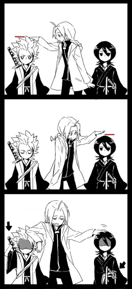 kuchiki rukia, edward elric, hitsugaya toushirou, and paku romi (bleach and 1 more)