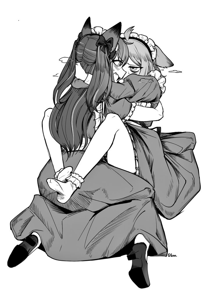 akoya matama and anemo nemo (mahou shoujo ni akogarete) drawn by guagua977