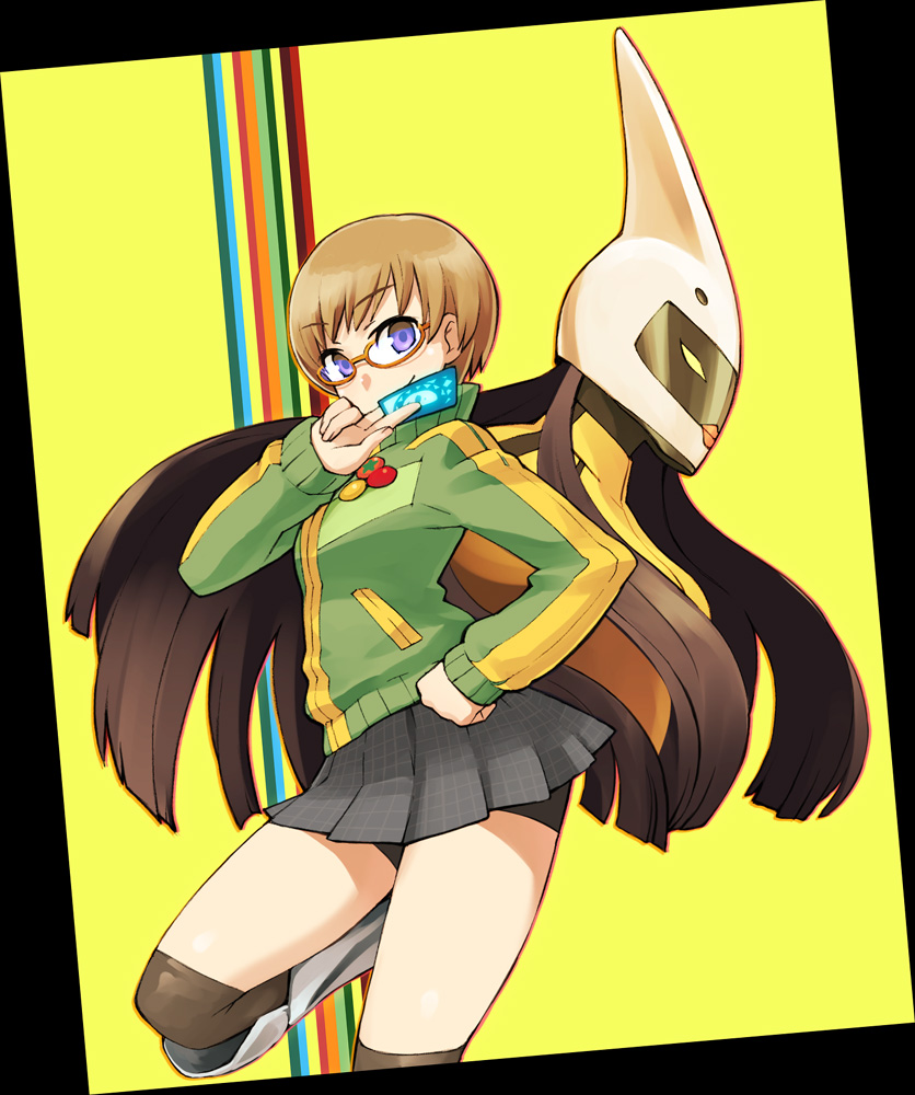 satonaka chie and tomoe (persona and 1 more) drawn by chan_co