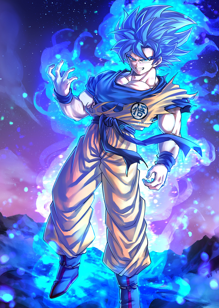 Super Saiyan Blue Goku From @mattari_illust : r/dbz