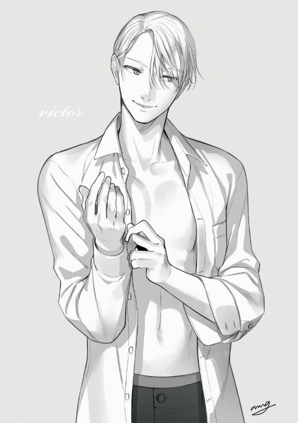 viktor nikiforov (yuri!!! on ice) drawn by amg_(nwmnmllf)