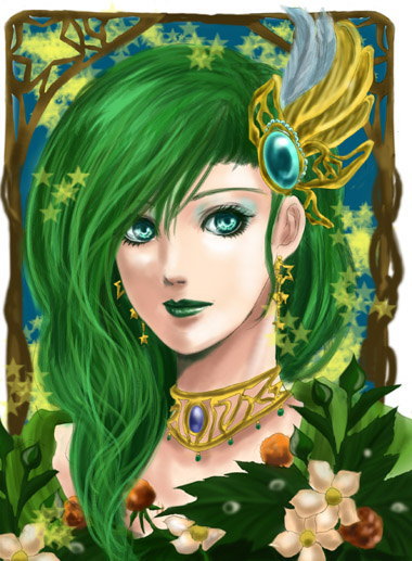 rydia (final fantasy and 1 more) drawn by skkclub