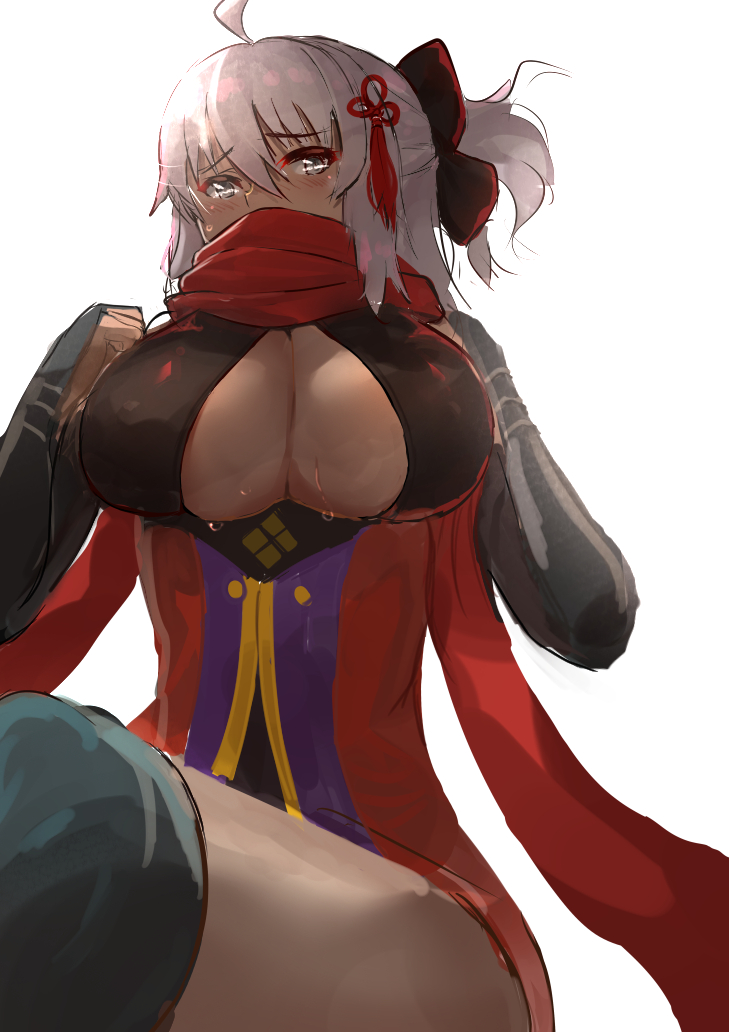 okita souji and okita souji alter (fate and 1 more) drawn by jikihatiman