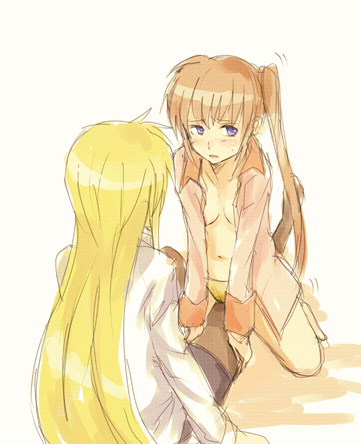 fate testarossa and takamachi nanoha (lyrical nanoha and 3 more)