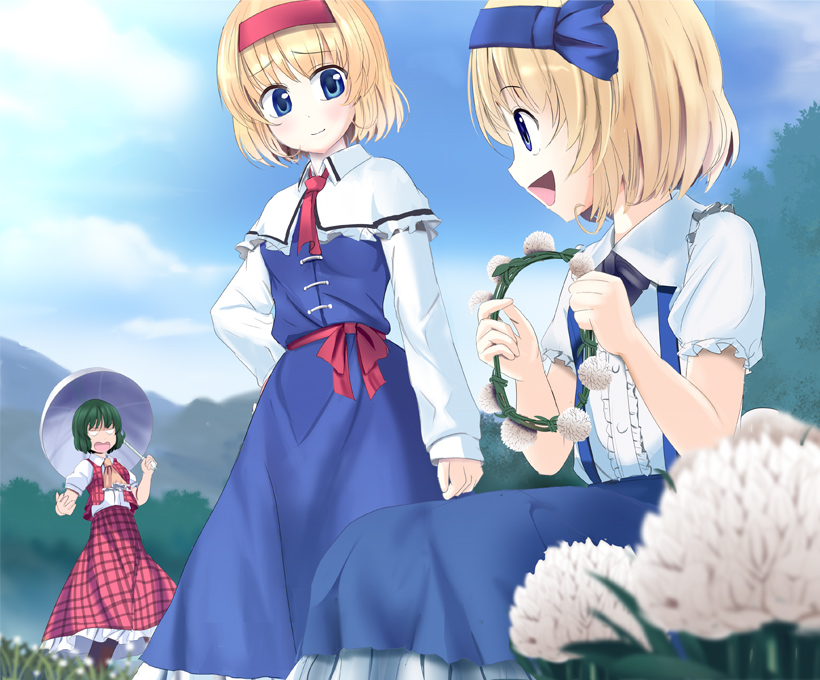 alice margatroid and kazami yuuka (touhou) drawn by a_(aaaaaaaaaaw)