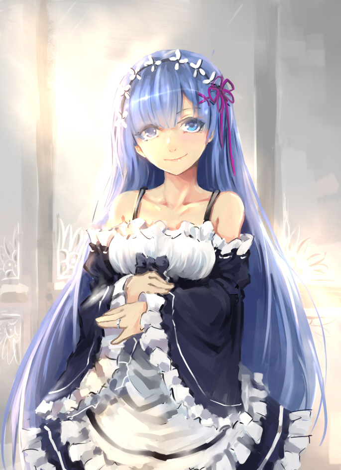 rem (re:zero kara hajimeru isekai seikatsu) drawn by qiuke