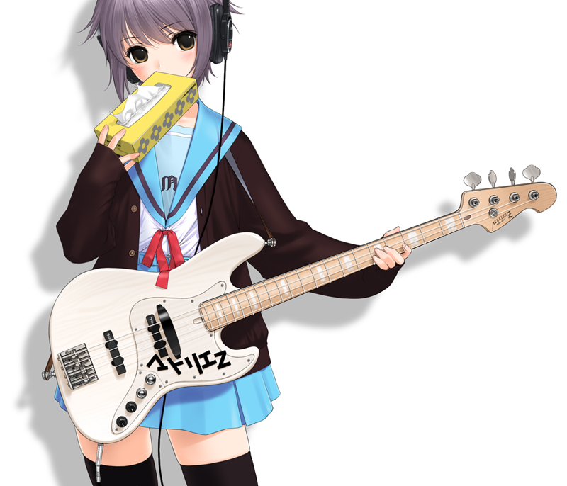 nagato yuki and tissue princess (suzumiya haruhi no yuuutsu) drawn by sano_toshihide