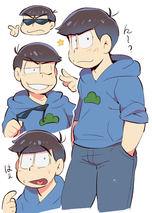 matsuno karamatsu (osomatsu and 1 more) drawn by sanjiro_(tenshin_anman)