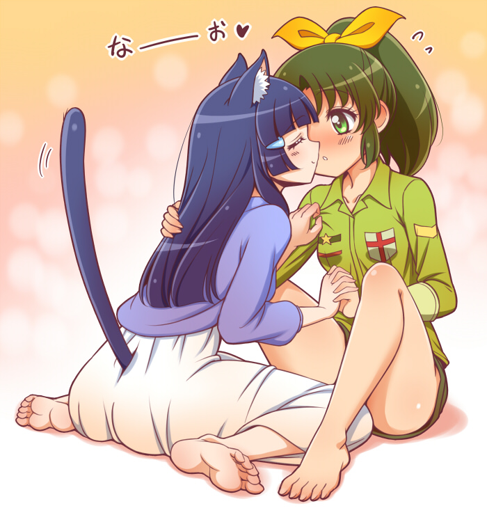 midorikawa nao and aoki reika (precure and 1 more) drawn by kuga_yoshito