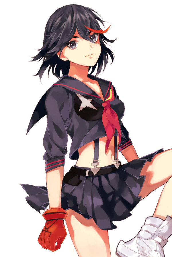 matoi ryuuko and senketsu (kill la kill) drawn by ro_dai