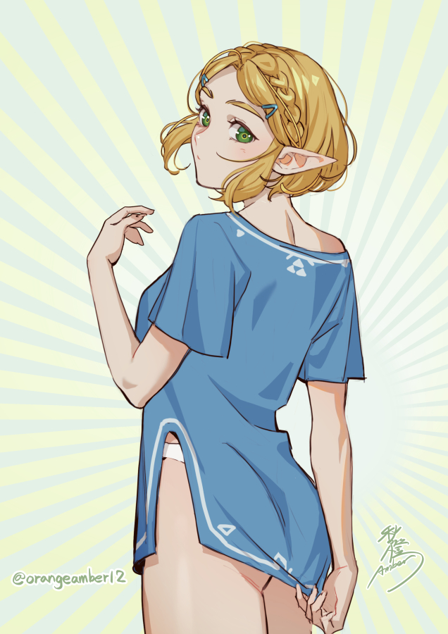 princess zelda (the legend of zelda and 1 more) drawn by amber_(orangeamber12)