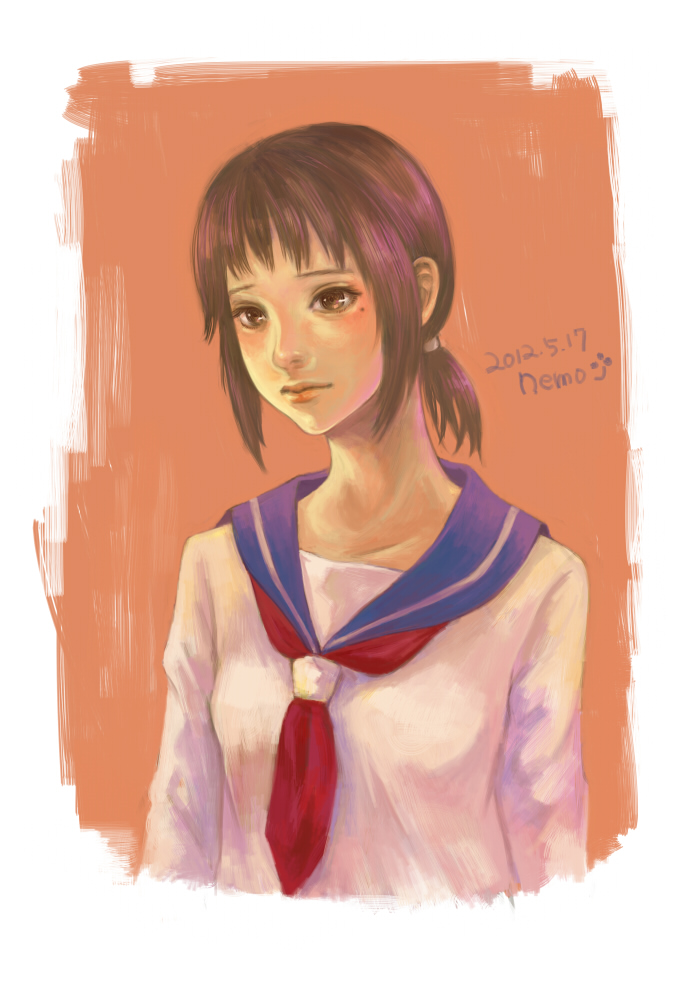 kaga ai (sayonara zetsubou sensei) drawn by irishika_nemo