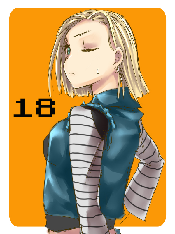 android 18 (dragon ball and 1 more) drawn by ikkun_(studio_ibusos)