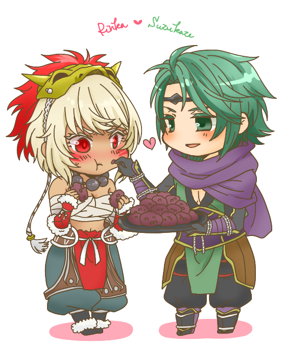 rinkah and kaze (fire emblem and 1 more) drawn by tobi_mizu