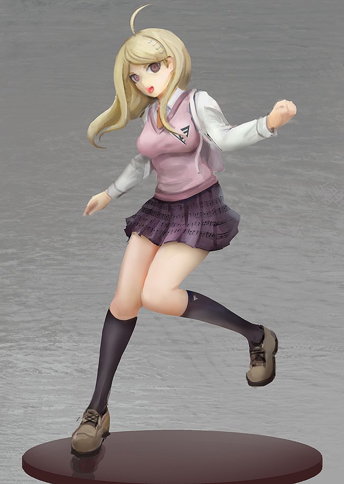 akamatsu kaede (danganronpa and 1 more) drawn by qosic