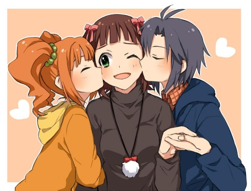 amami haruka, kikuchi makoto, and takatsuki yayoi (idolmaster) drawn by restaint