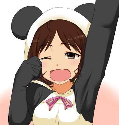 hidaka ai (idolmaster and 1 more) drawn by komore