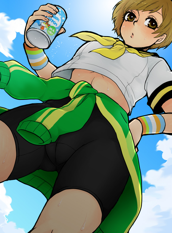 satonaka chie (persona and 1 more) drawn by majoccoid