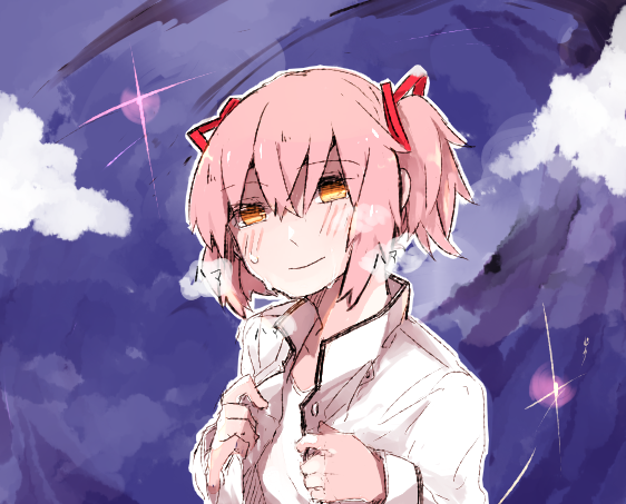 kaname madoka (mahou shoujo madoka magica) drawn by hanyae
