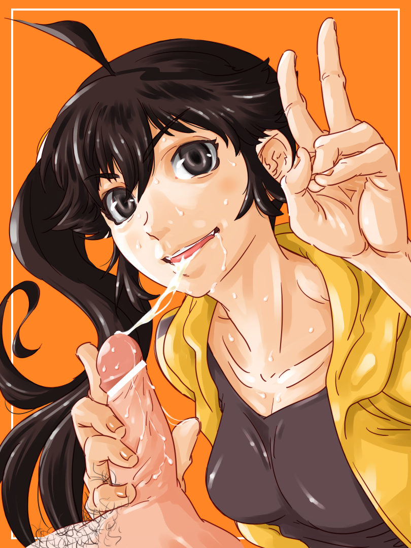 araragi karen (monogatari and 1 more) drawn by suesan