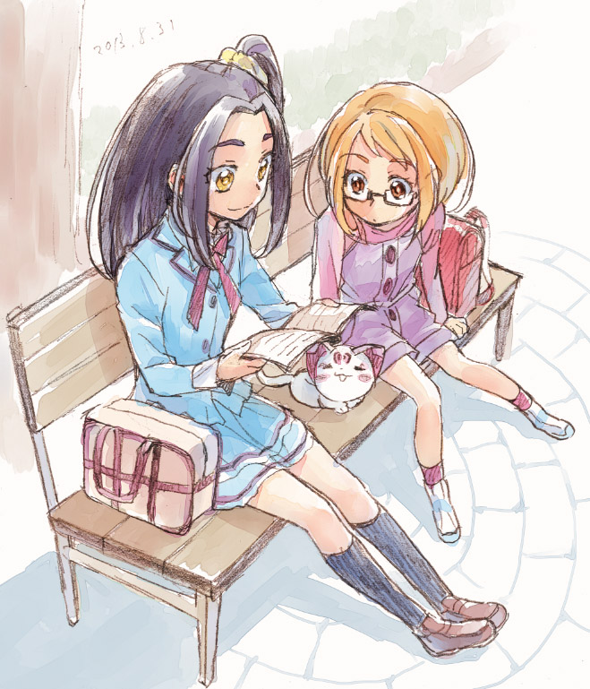 kurokawa eren, shirabe ako, seiren, and hummy (precure and 1 more) drawn by kurochiroko