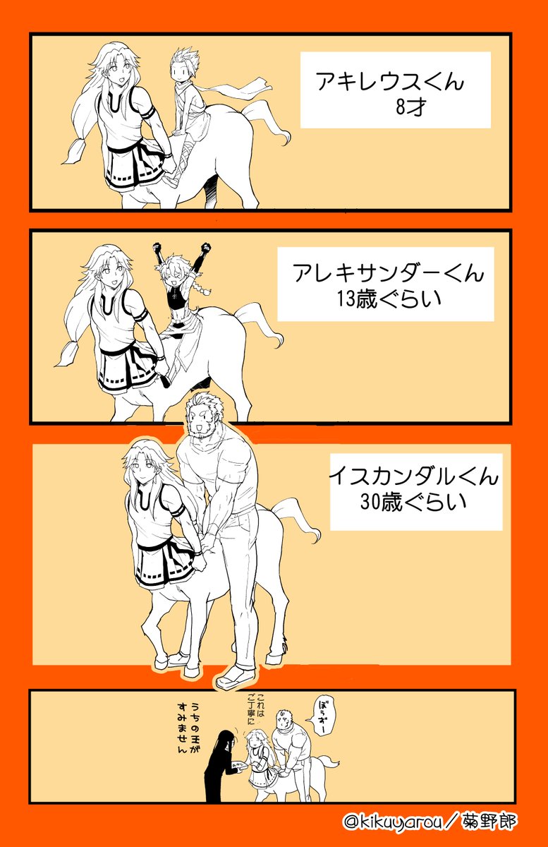 iskandar, waver velvet, lord el-melloi ii, achilles, alexander, and 1 more (fate and 1 more) drawn by kikuyarou