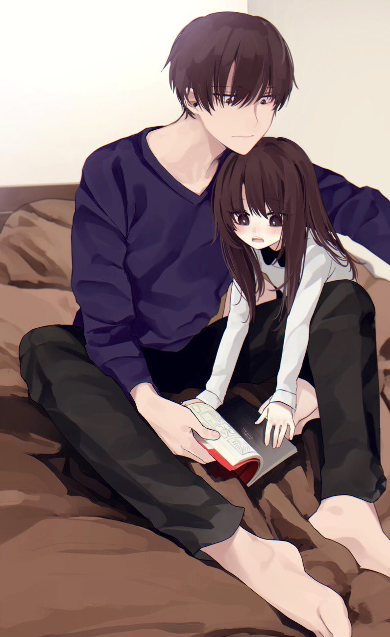 honjou ruri and honjou satoru (original) drawn by honnryou_hanaru