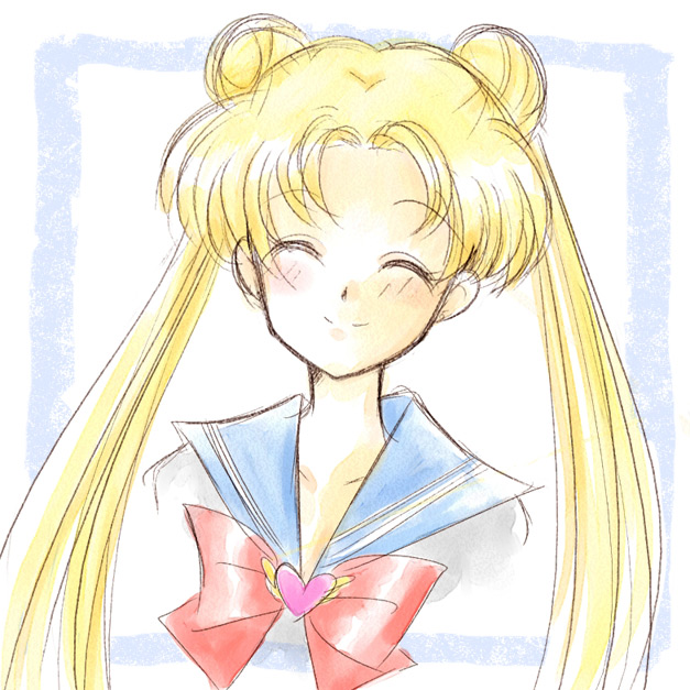 tsukino usagi (bishoujo senshi sailor moon) drawn by miisuke_(pinksugar)