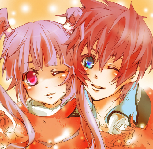 sophie and asbel lhant (tales of and 1 more) drawn by hazuki_(denebola)