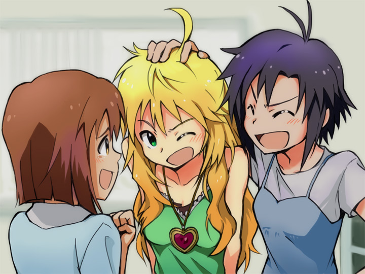hoshii miki, kikuchi makoto, and hagiwara yukiho (idolmaster) drawn by suzu-shiro