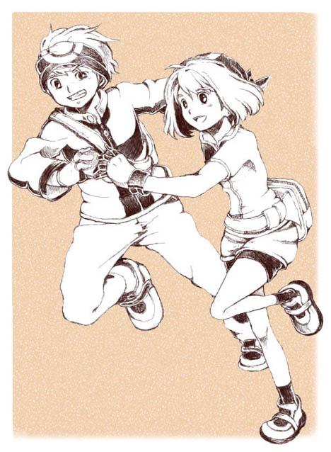 may and brendan (pokemon and 1 more) drawn by nanashinomi