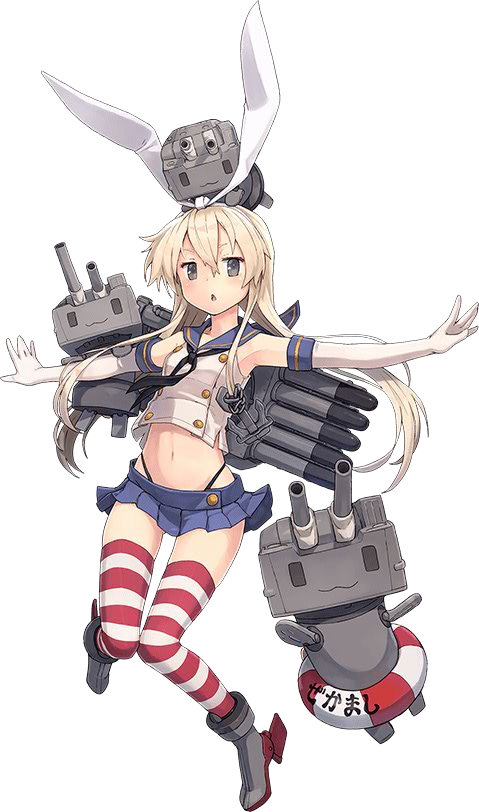rensouhou-chan and shimakaze (kantai collection) drawn by shizuma_yoshinori