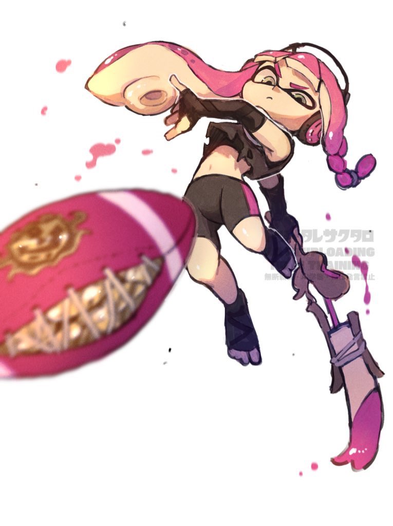 inkling player character and inkling girl (splatoon and 1 more) drawn by 39_uxue