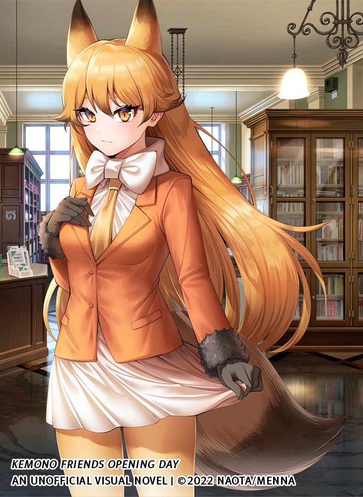 ezo red fox (kemono friends and 1 more) drawn by menna_(0012)