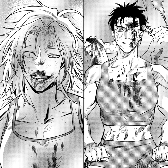 cha so-wul and yeo eun-sol (fight class 3) drawn by smoking_gum