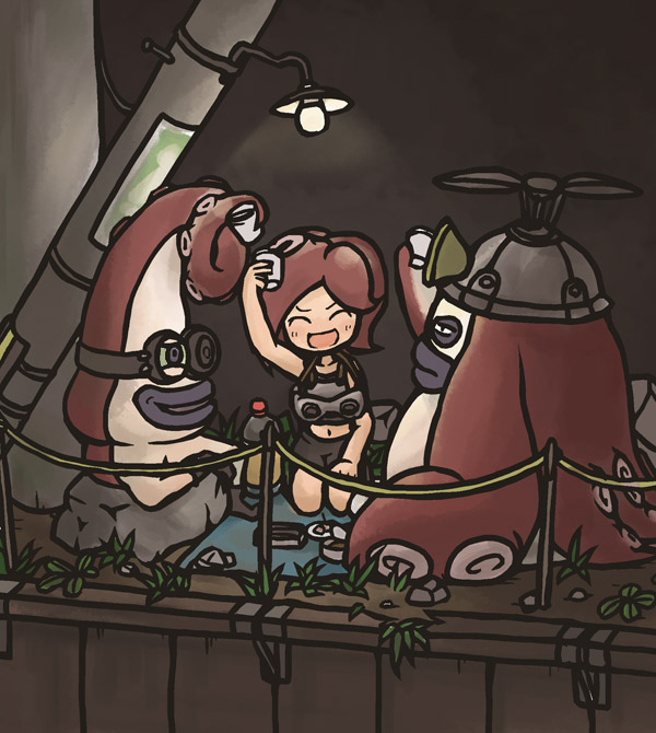 takozonesu, octobomber, and octosniper (splatoon and 1 more) drawn by aozakana_zabaano