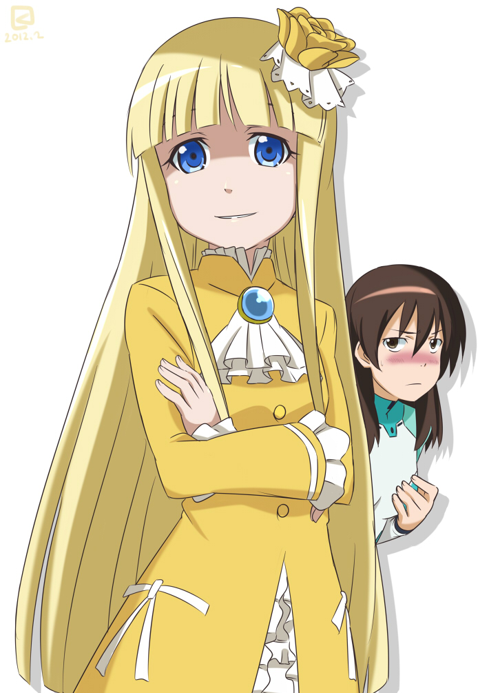 kyouno madoka and asteria lizamarie de roschefall (rinne no lagrange) drawn by miyahara_takuya