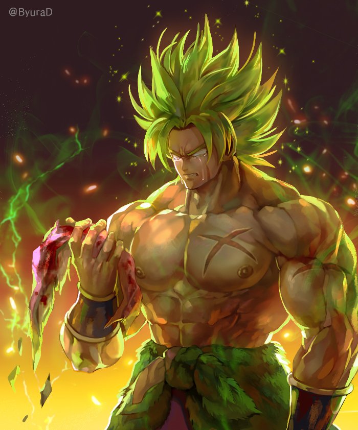 broly (dragon ball and 2 more) drawn by kim_yura_(goddess_mechanic)