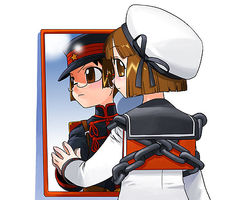 jiei-tan (pixel maritan) drawn by hirai_yukio