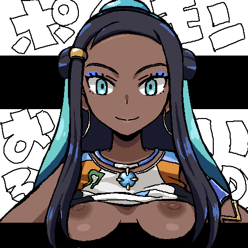 nessa (pokemon and 1 more) drawn by gomatarou_(pixiv196136)