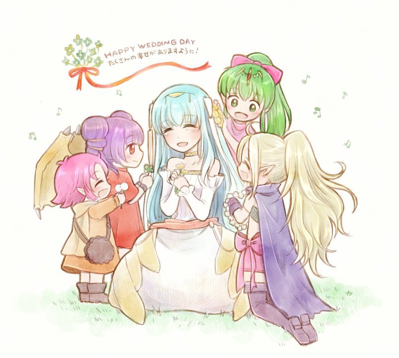 tiki, nowi, myrrh, fae, and ninian (fire emblem and 6 more) drawn by hira_(otemoto84)